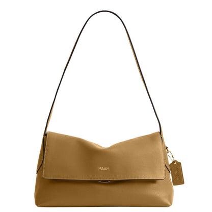 Natural Grain Leather Shoulder Bag