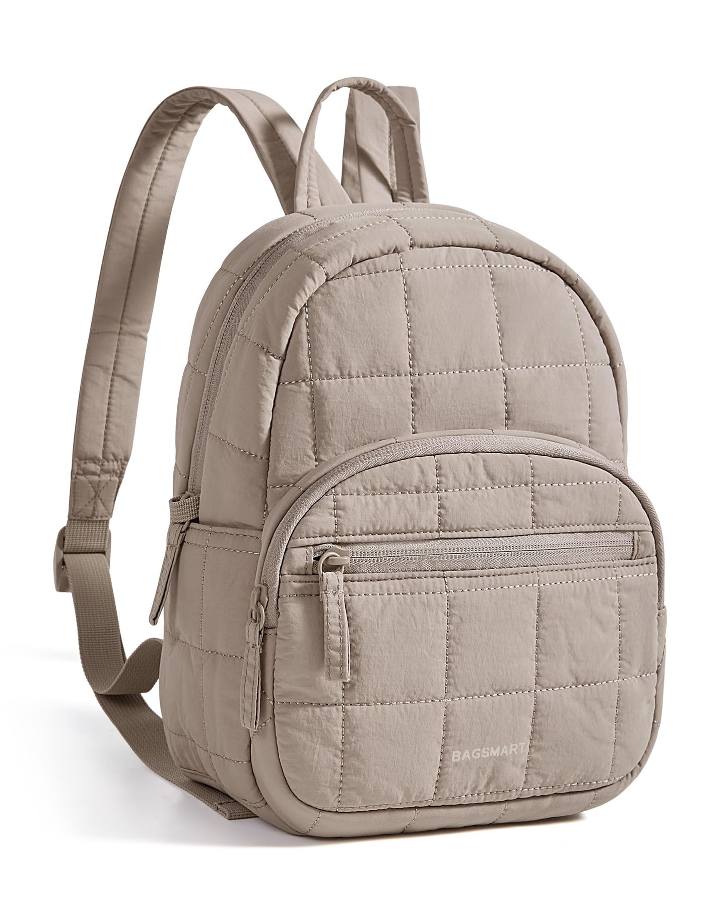 Quilted Laptop Backpack With Water-Resistant Design