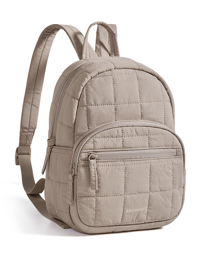 Quilted Laptop Backpack With Water-Resistant Design