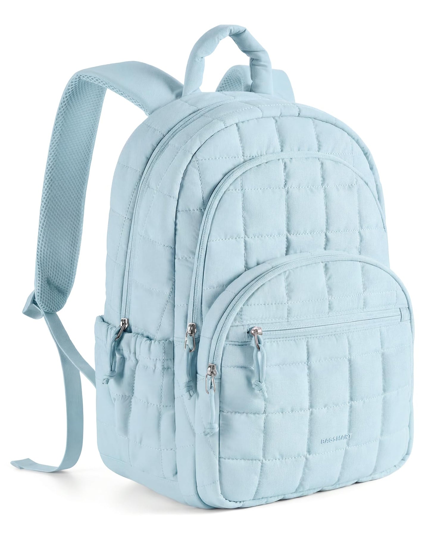 Quilted Laptop Backpack With Water-Resistant Design