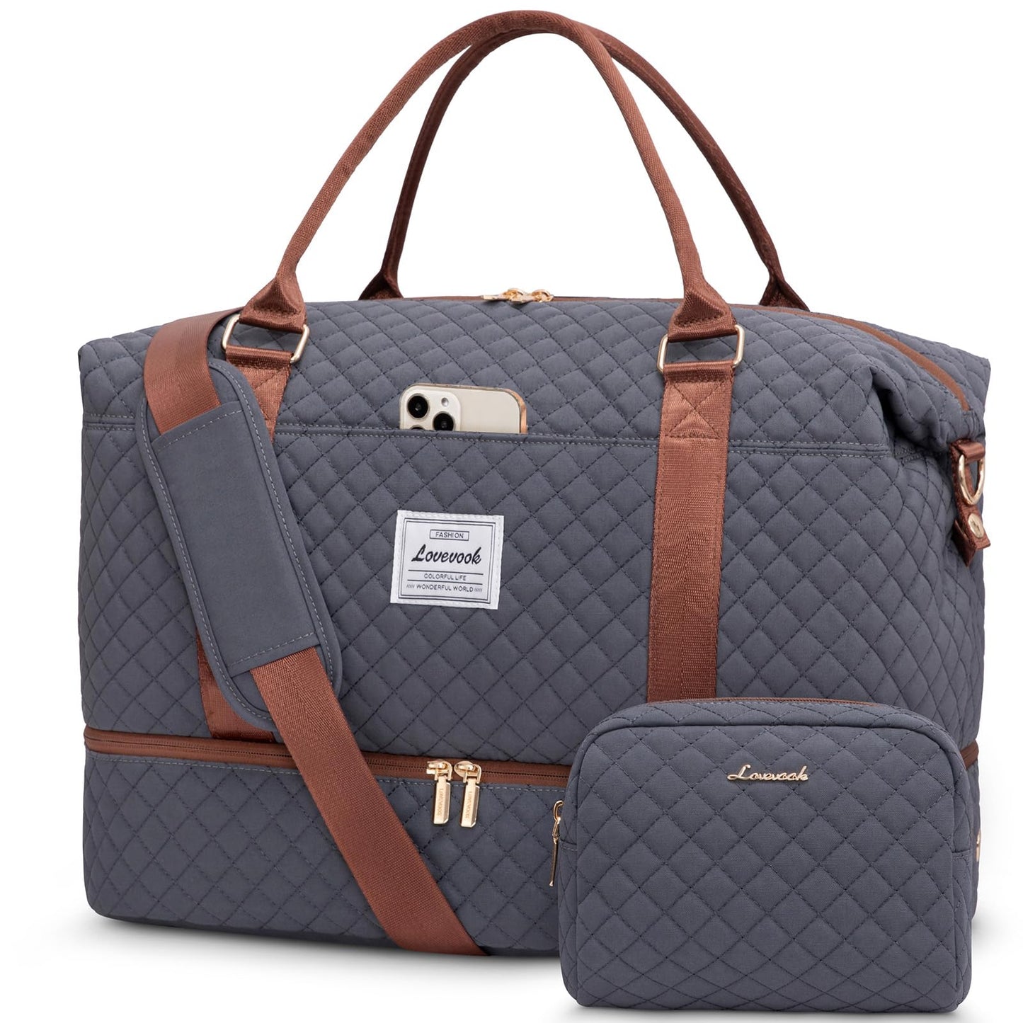Weekender Travel Bag With Shoe & Wet Pocket