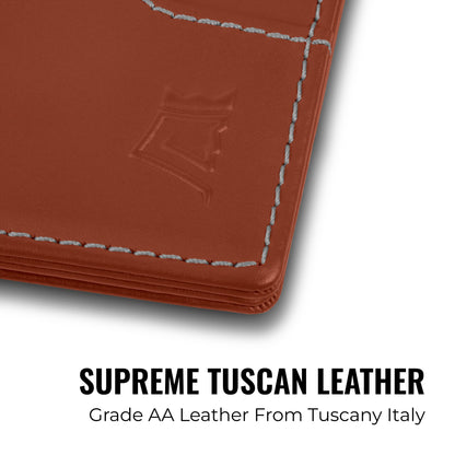 Slim Leather Money Clip Wallet With RFID Protection