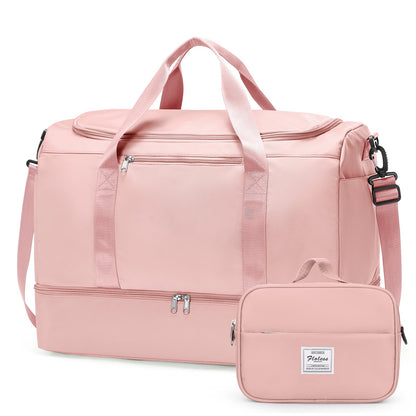 Large Weekender Travel Bag With Shoe Compartment