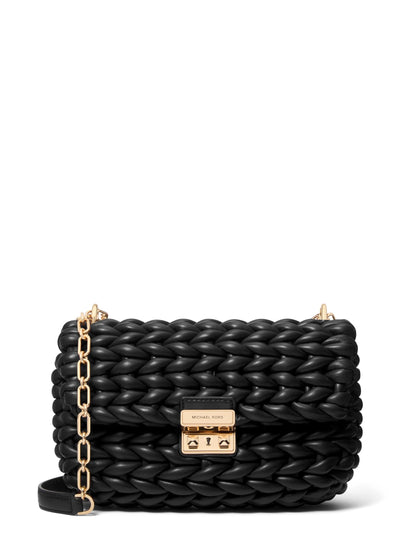 Large Chain Shoulder Bag With Convertible Strap