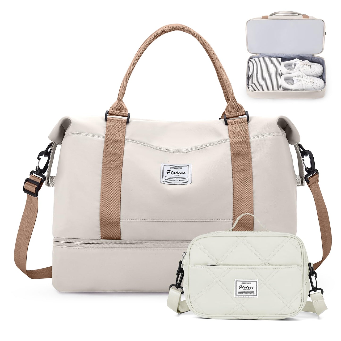 Weekender Travel Bag With Shoe Compartment