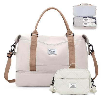 Weekender Travel Bag With Shoe Compartment