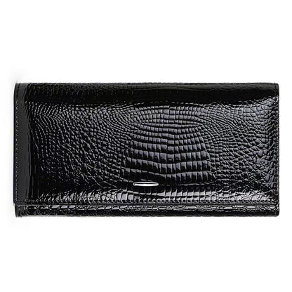 Slim Leather Trifold Wallet With Card Holder