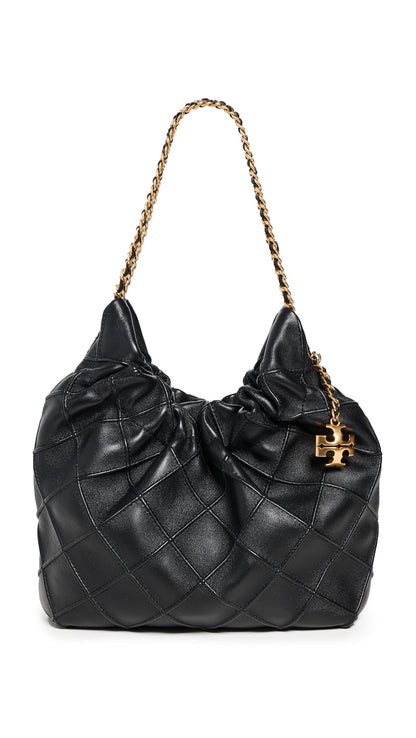Mini Hobo Shoulder Bag With Chain Strap