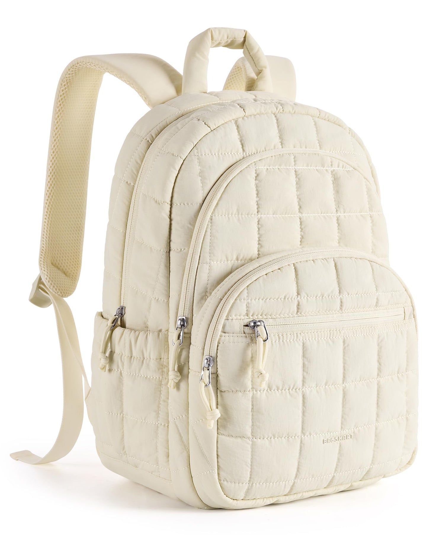 Quilted Laptop Backpack With Water-Resistant Design