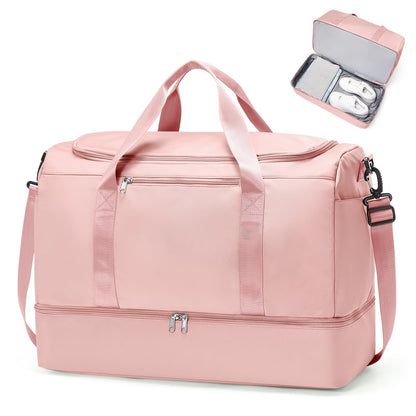 Large Weekender Travel Bag With Shoe Compartment