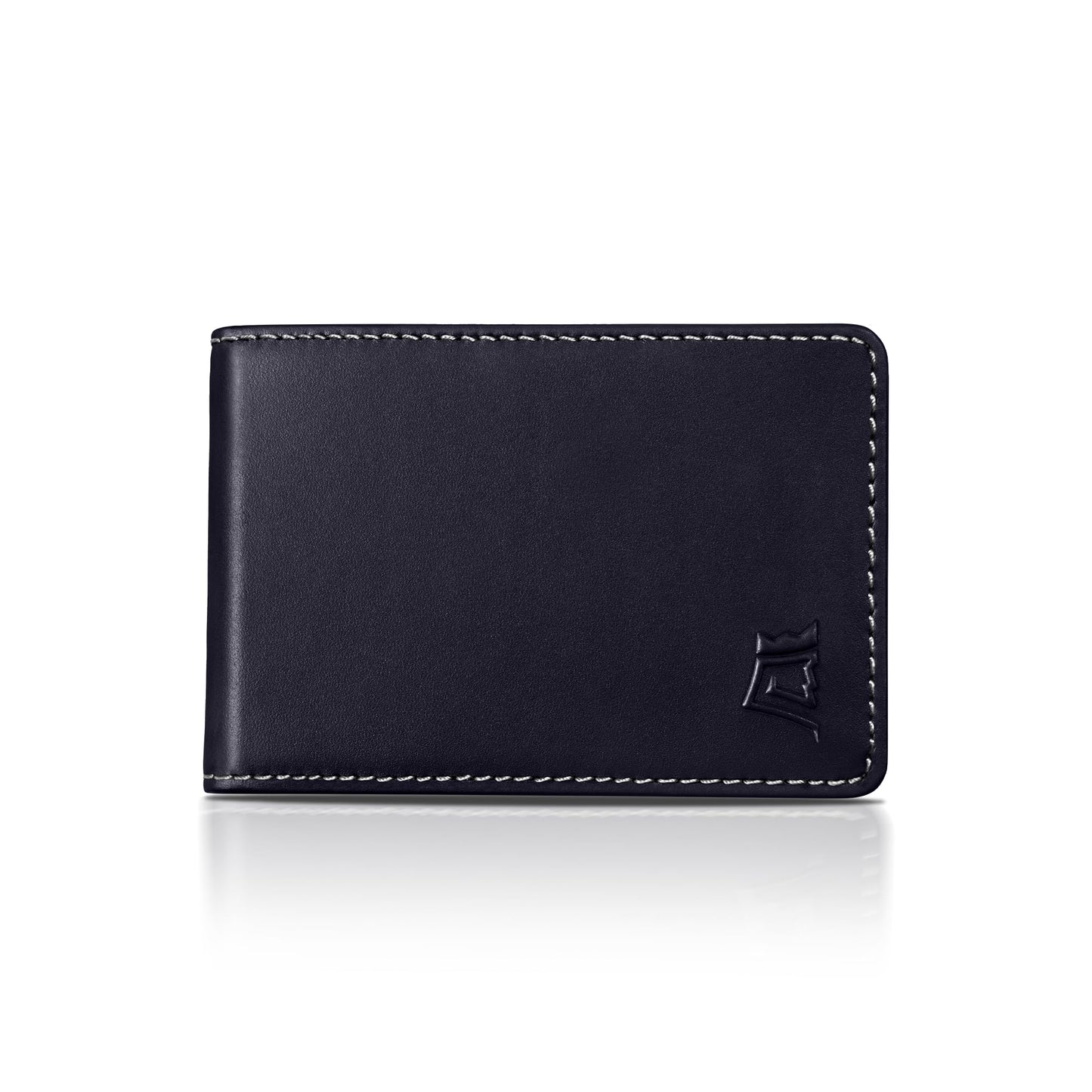 Minimalist Leather Wallet With Cash Pocket & Strap