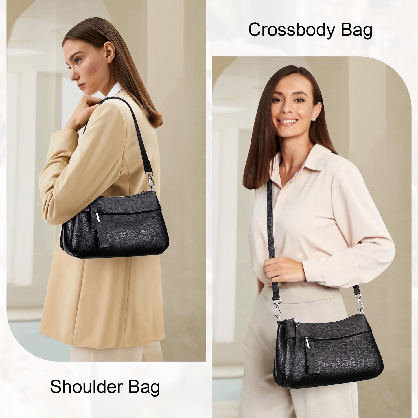 Genuine Leather Crossbody Shoulder Bag