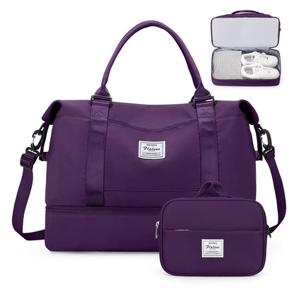 Weekender Travel Bag With Shoe Compartment