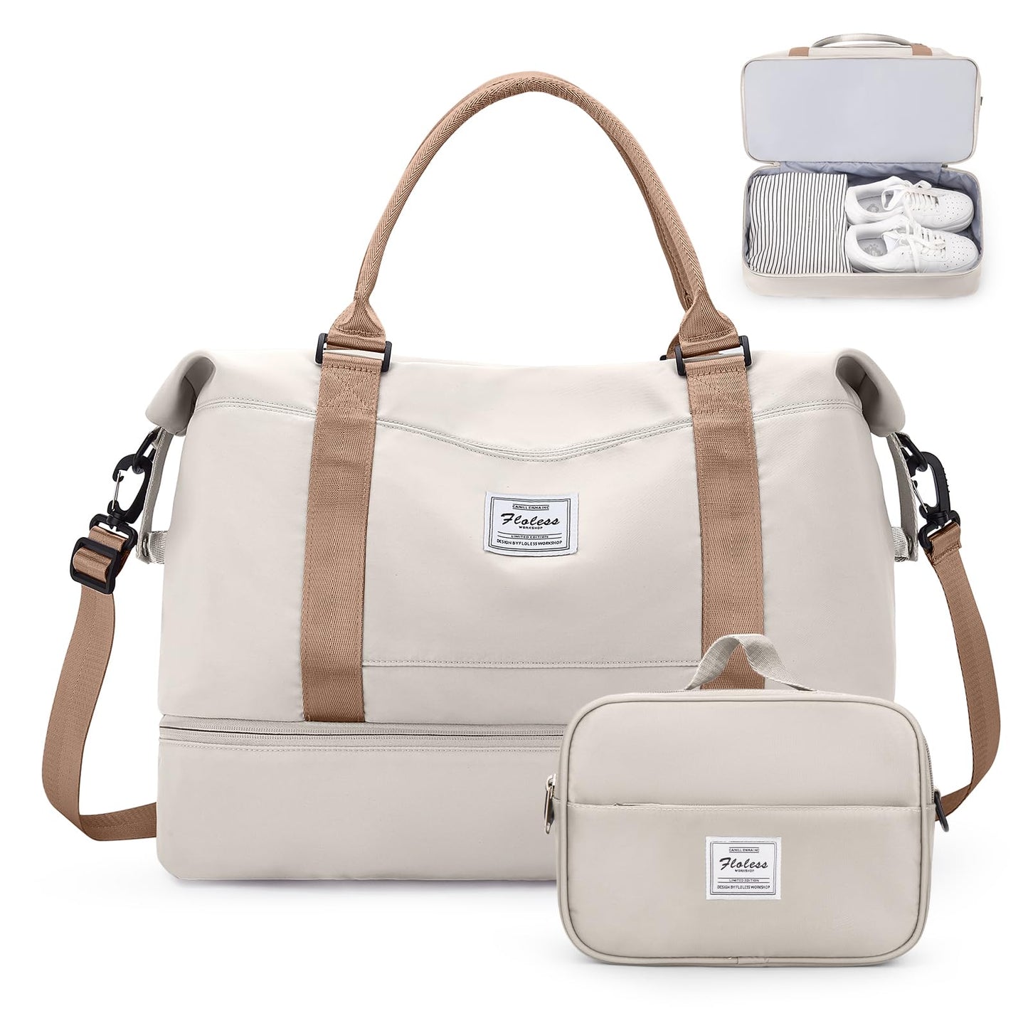 Weekender Travel Bag With Shoe Compartment