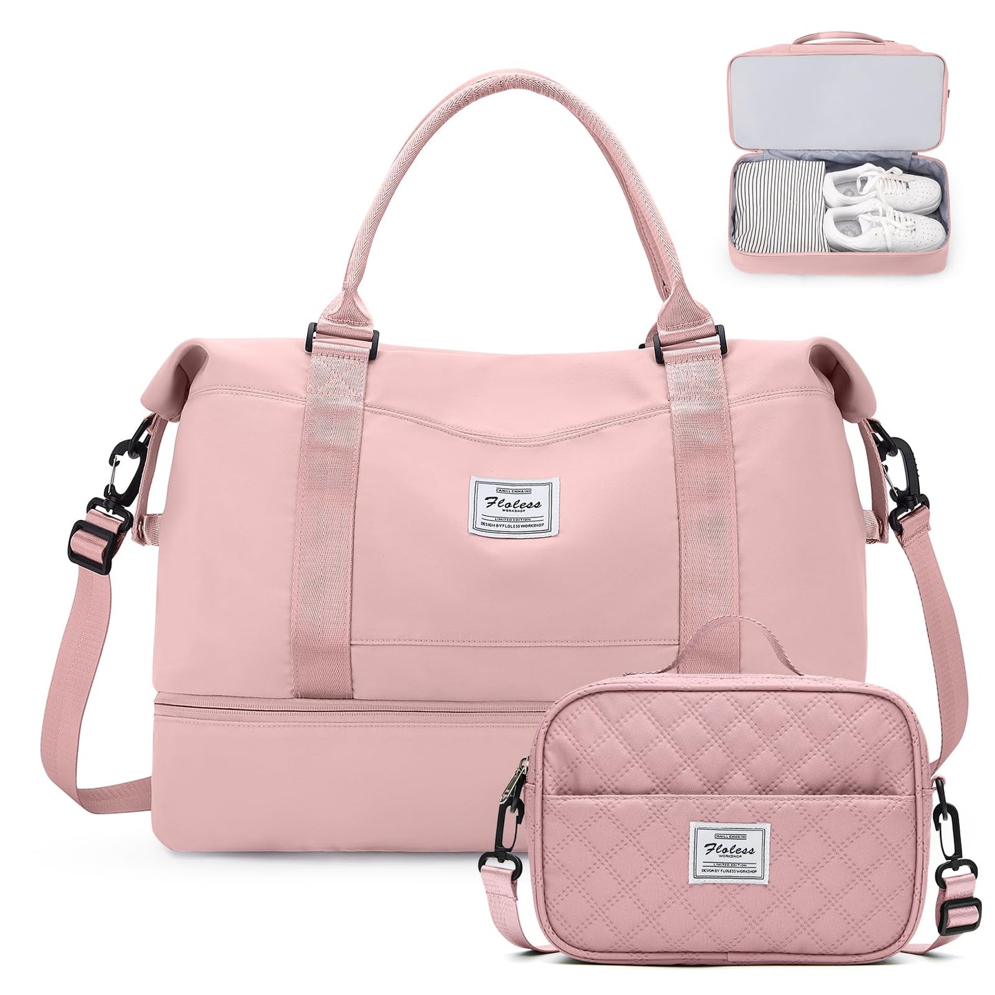 Weekender Travel Bag With Shoe Compartment
