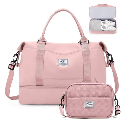 Weekender Travel Bag With Shoe Compartment