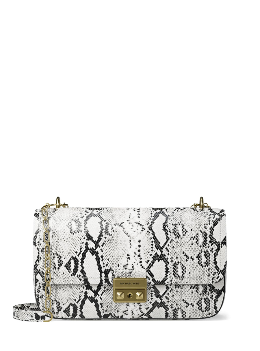 Large Chain Shoulder Bag With Convertible Strap
