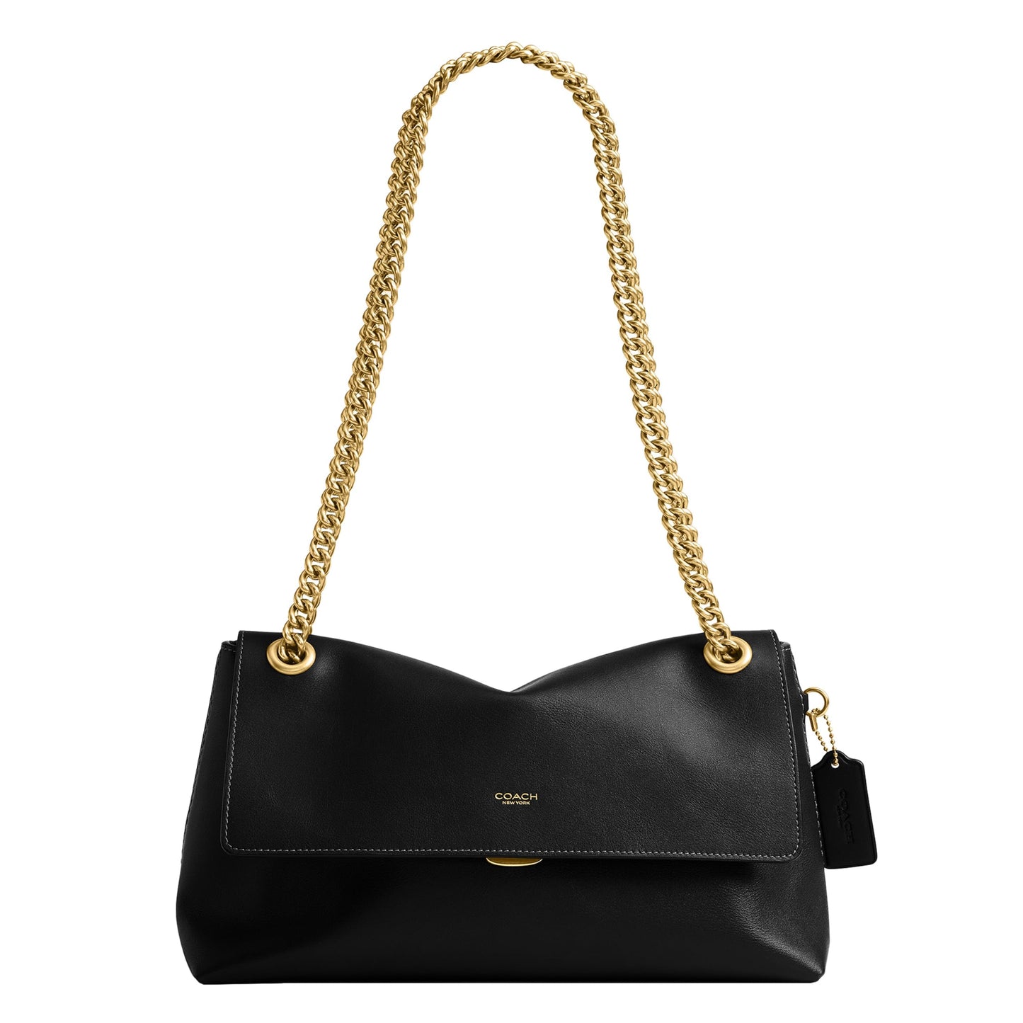 Natural Grain Leather Shoulder Bag