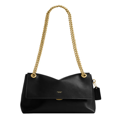 Natural Grain Leather Shoulder Bag