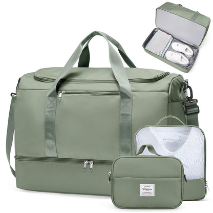 Large Weekender Travel Bag With Shoe Compartment
