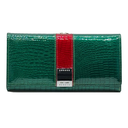 Slim Leather Trifold Wallet With Card Holder