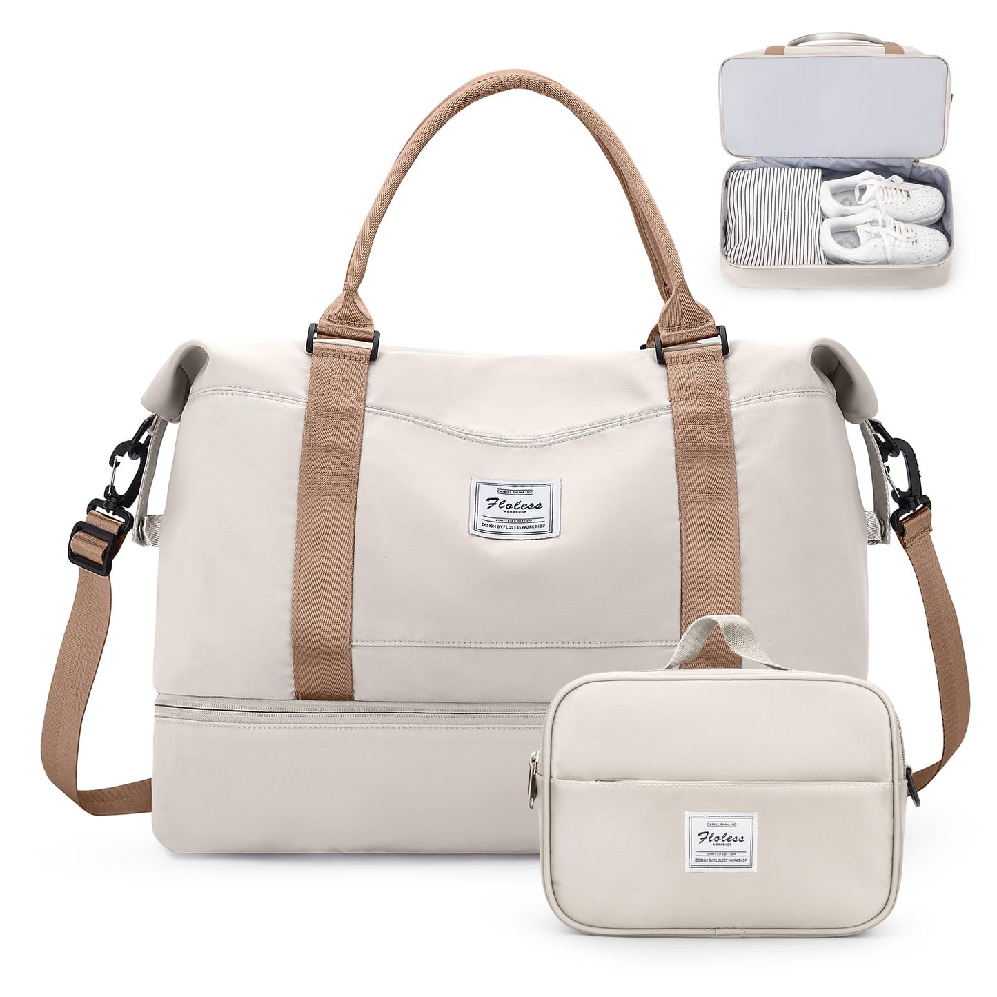 Weekender Travel Bag With Shoe Compartment