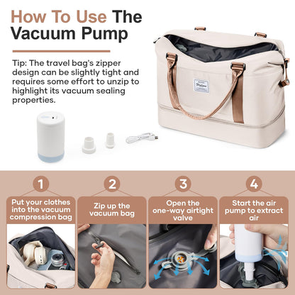 Weekender Travel Bag With Shoe Compartment