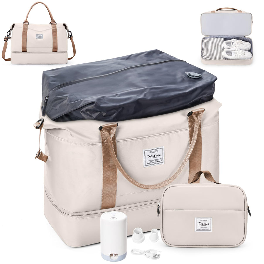 Weekender Travel Bag With Shoe Compartment