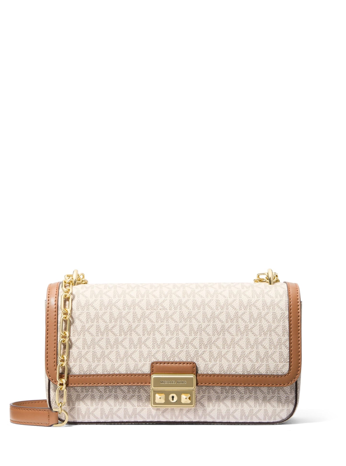 Large Chain Shoulder Bag With Convertible Strap