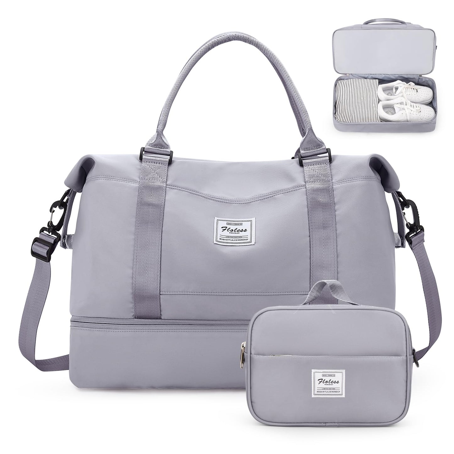 Weekender Travel Bag With Shoe Compartment