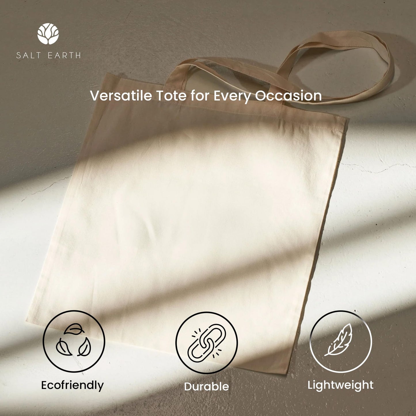 100% Cotton Canvas Tote Bag
