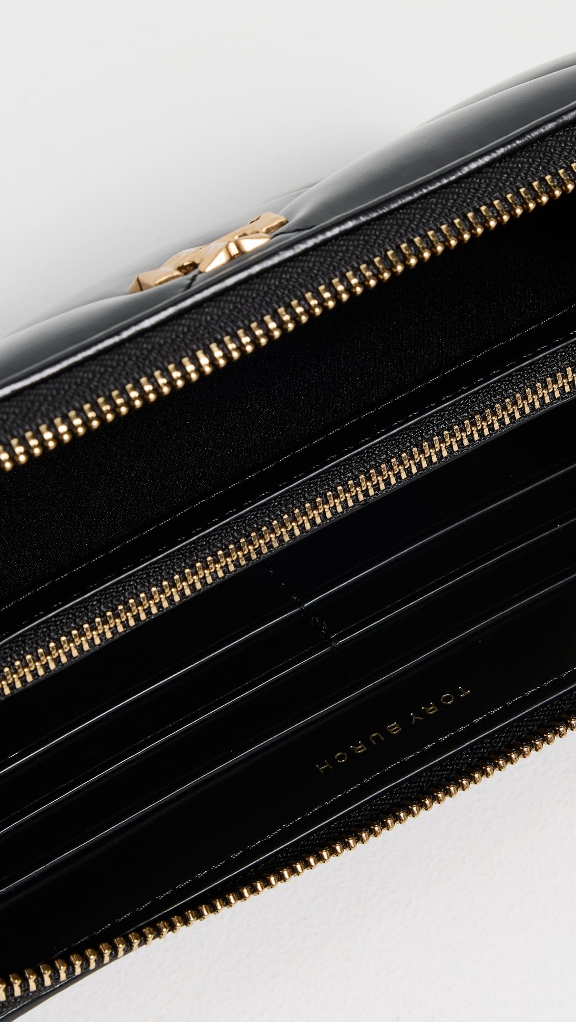 Quilted Zip Continental Leather Wallet