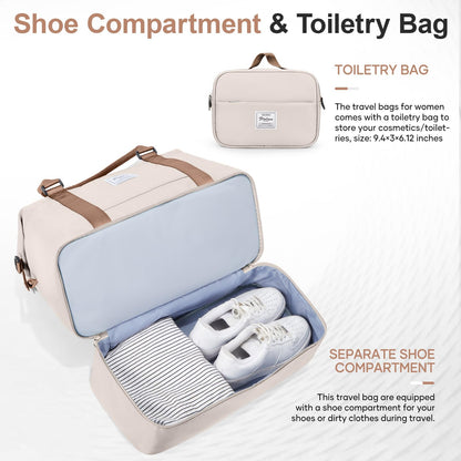 Weekender Travel Bag With Shoe Compartment