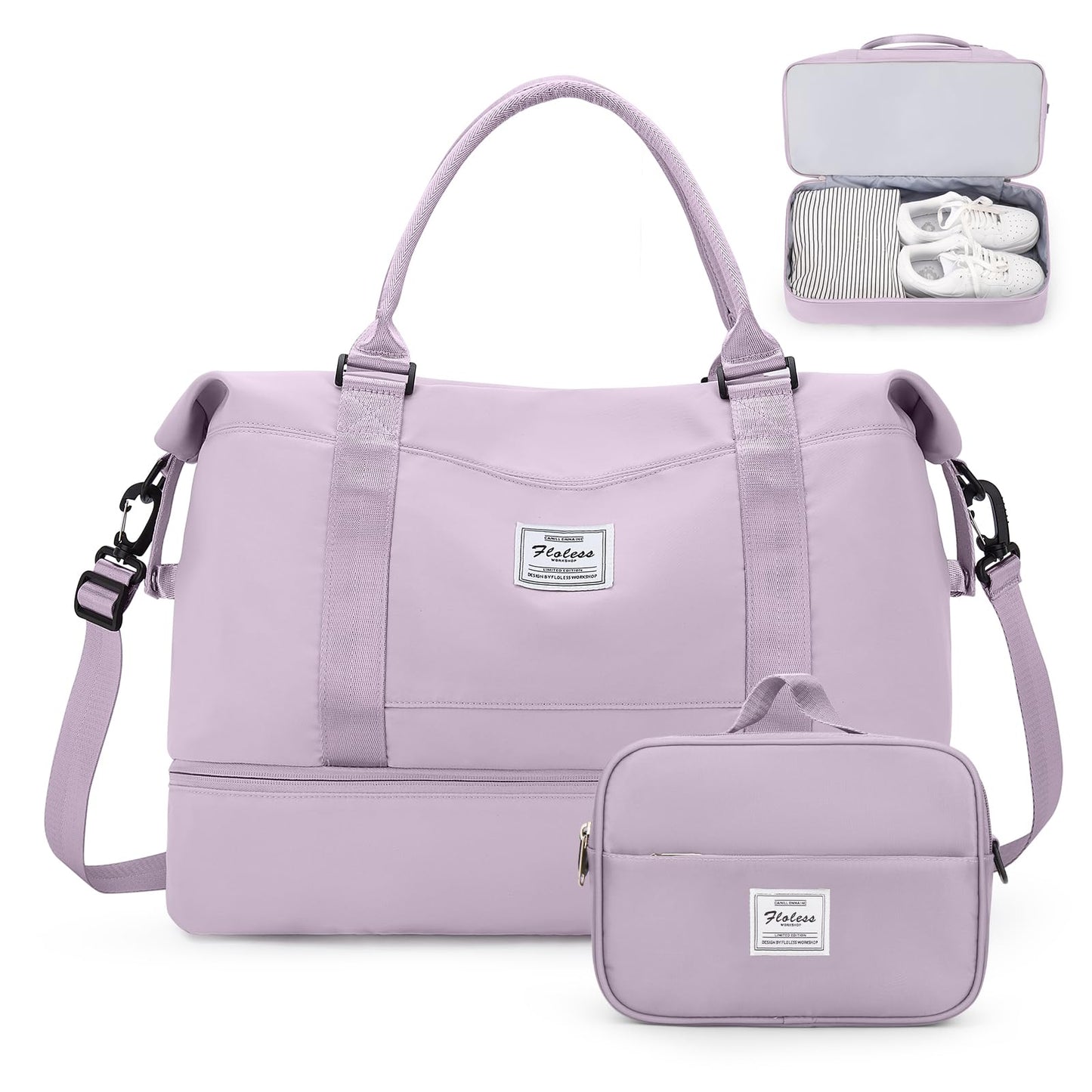 Weekender Travel Bag With Shoe Compartment