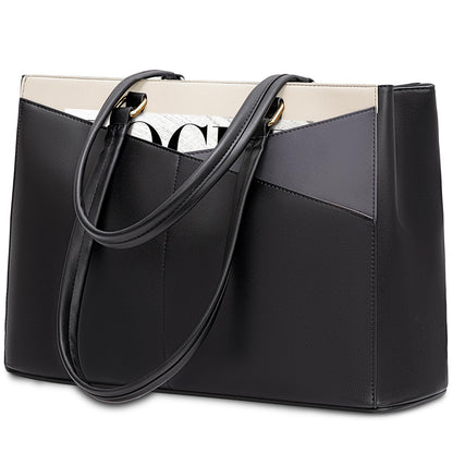 Waterproof Leather Laptop Tote Bag