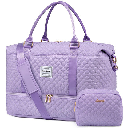 Weekender Travel Bag With Shoe & Wet Pocket