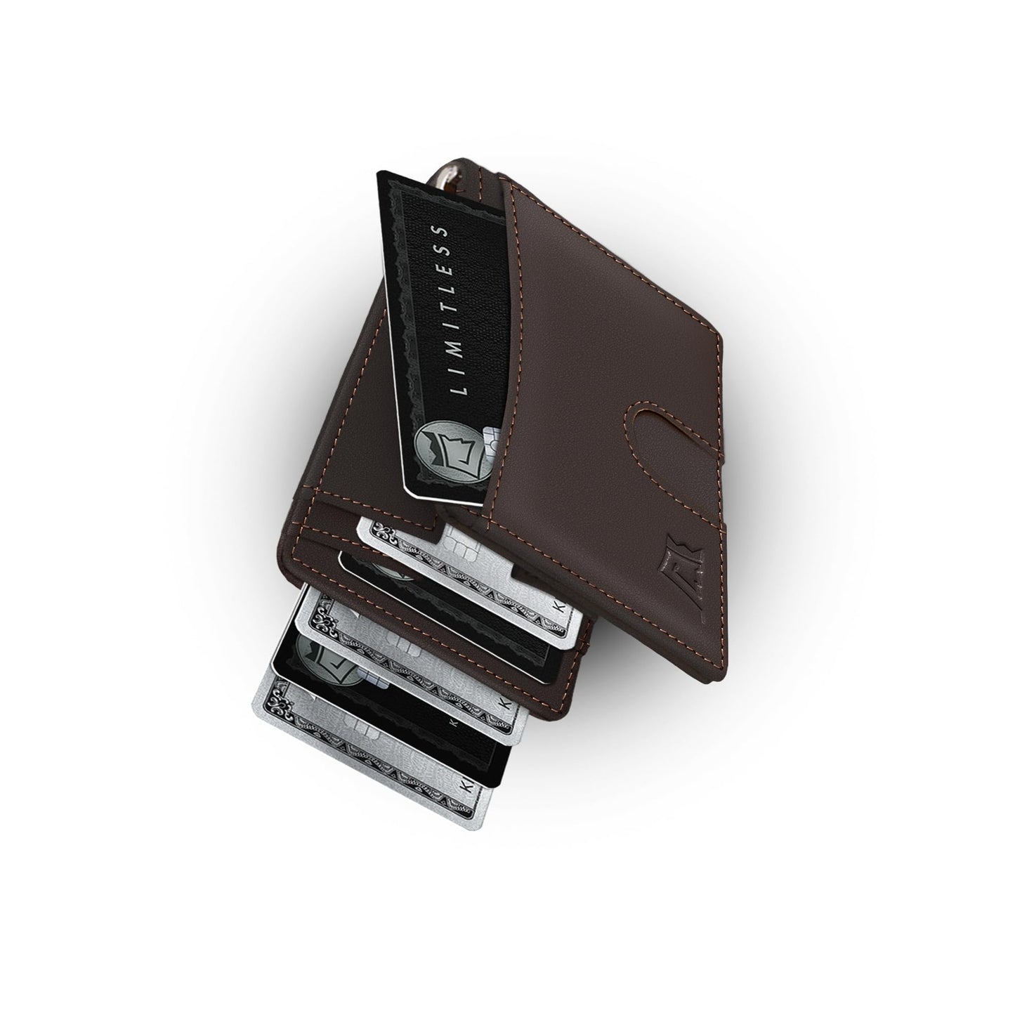 Slim Leather Money Clip Wallet With RFID Protection