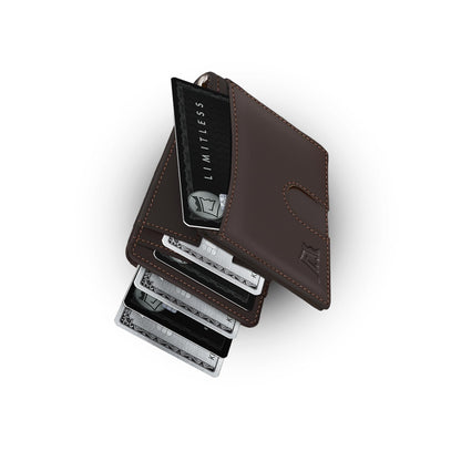 Slim Leather Money Clip Wallet With RFID Protection