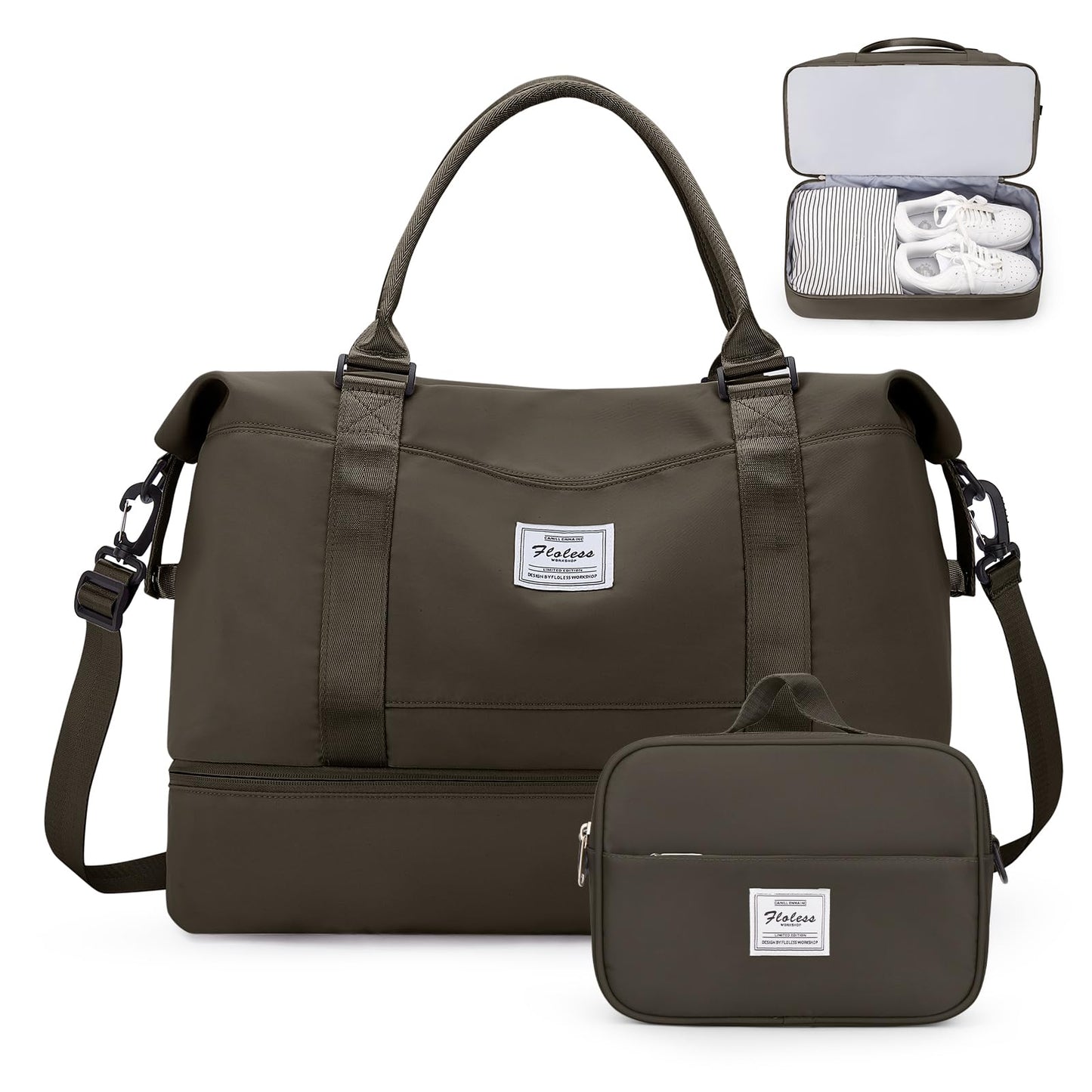 Weekender Travel Bag With Shoe Compartment