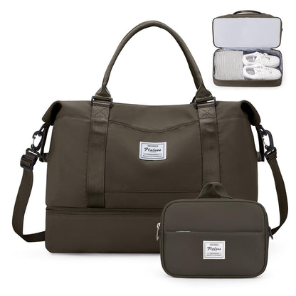 Weekender Travel Bag With Shoe Compartment