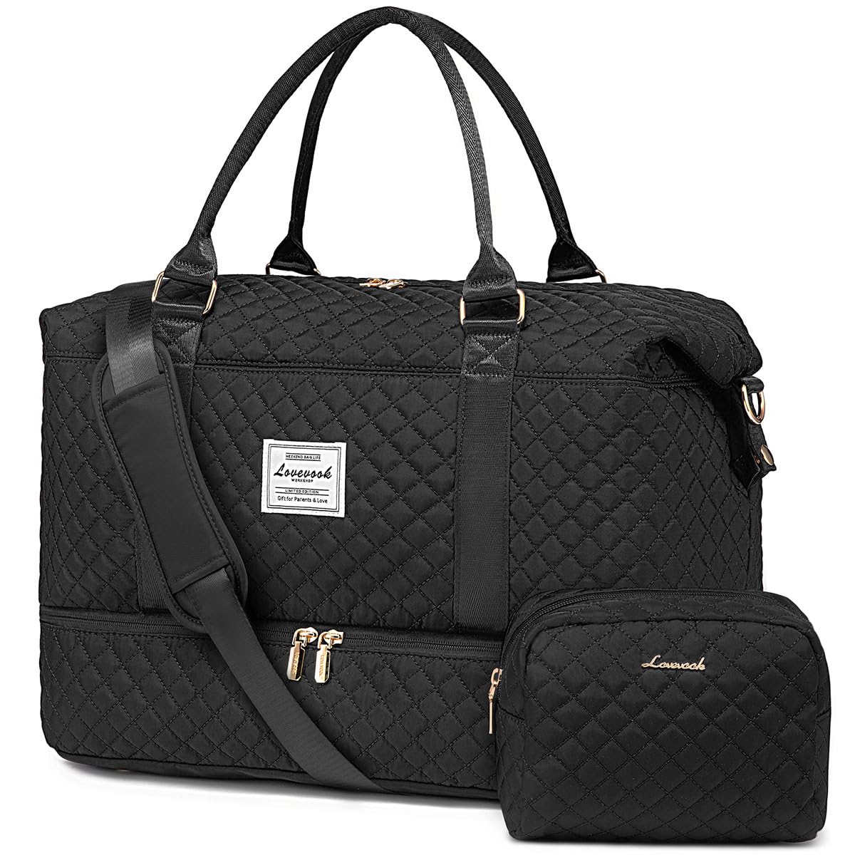 Weekender Travel Bag With Shoe & Wet Pocket
