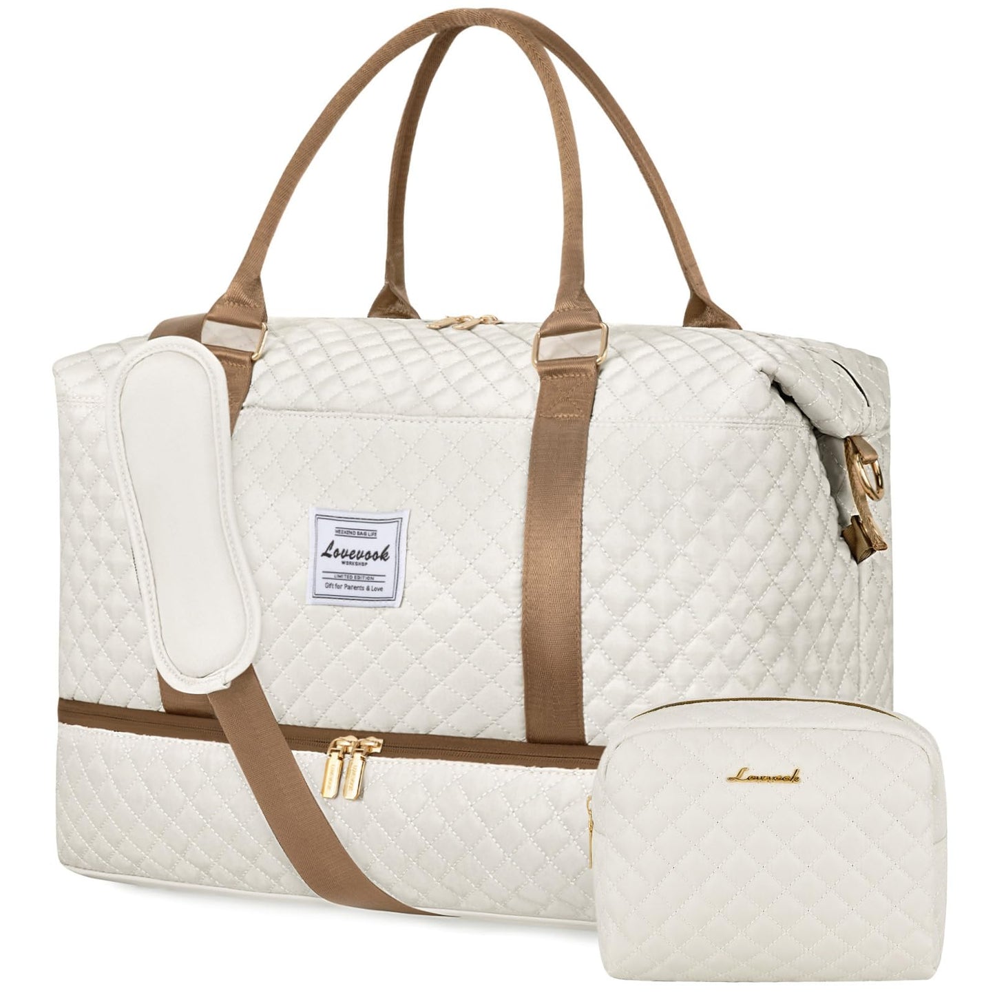 Weekender Travel Bag With Shoe & Wet Pocket
