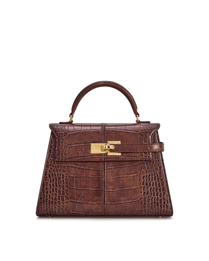 Elegant Top Handle Structured Handbag
