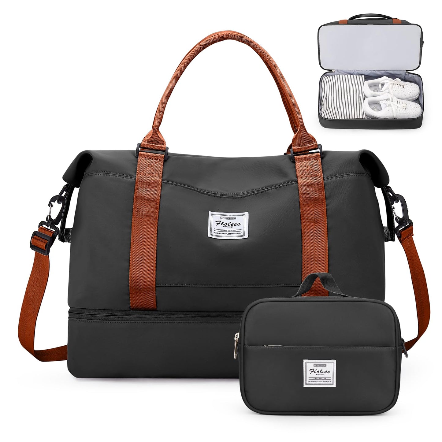 Weekender Travel Bag With Shoe Compartment