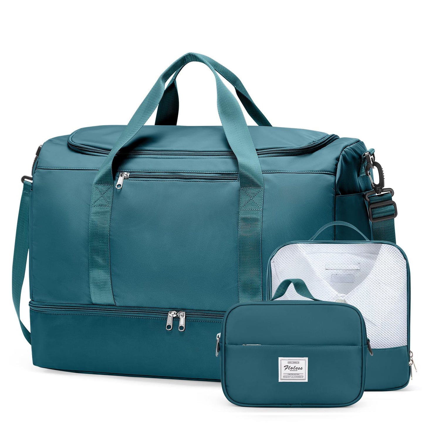 Large Weekender Travel Bag With Shoe Compartment