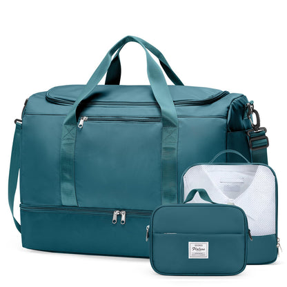 Large Weekender Travel Bag With Shoe Compartment