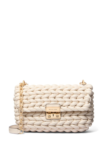 Large Chain Shoulder Bag With Convertible Strap