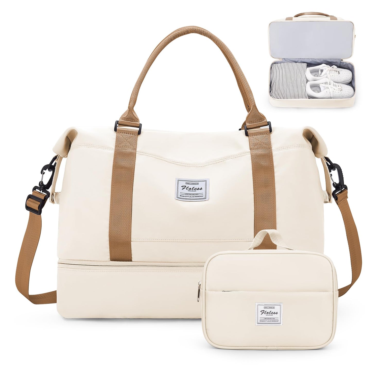 Weekender Travel Bag With Shoe Compartment
