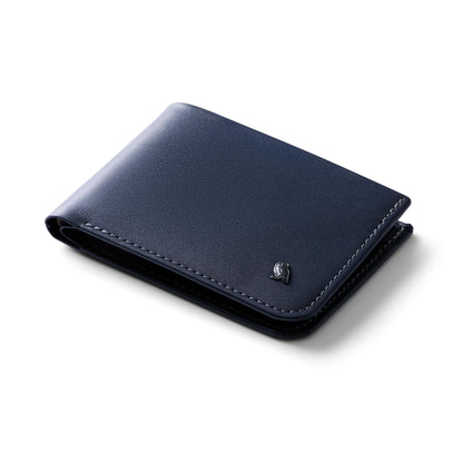 Slim RFID Leather Bifold Wallet With Hidden Pocket