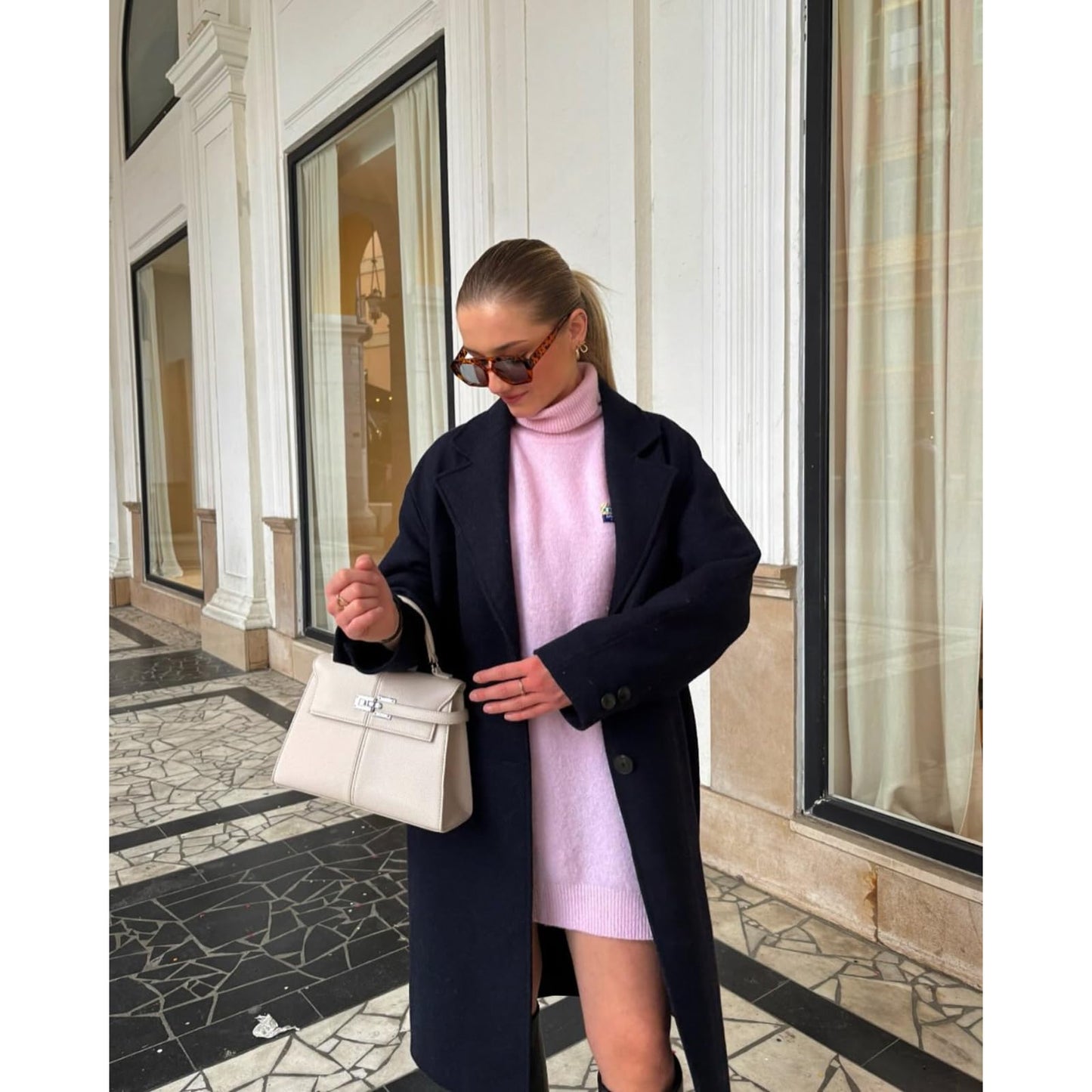 Elegant Top Handle Structured Handbag